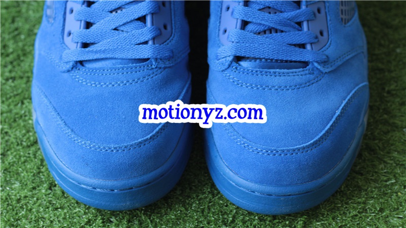 Authentic Air Jordan 5 Royal Blue Suede